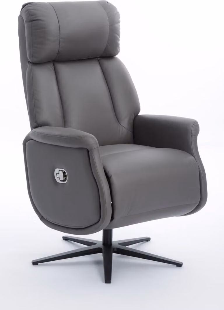 Poltrona relax con funzione reclinabile, circa 75 x 83 x 115 cm - Grigio scuro