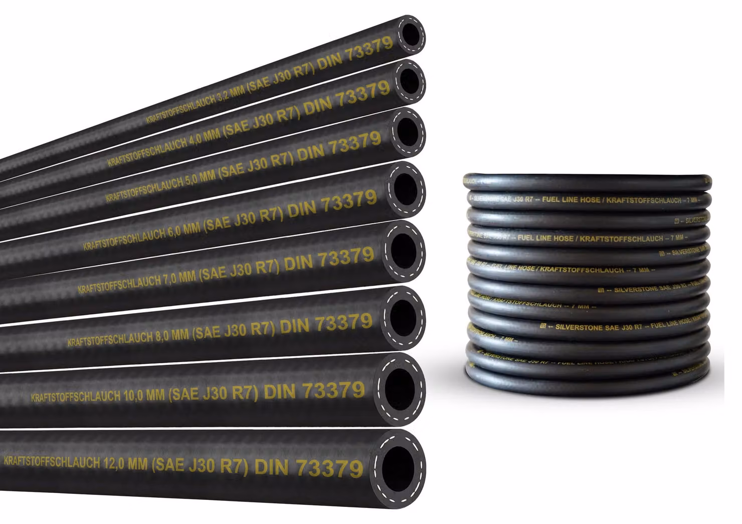 Tubo di alimentazione per benzina di 2 metri - tubo per olio, carburante, gasolio (8 mm)