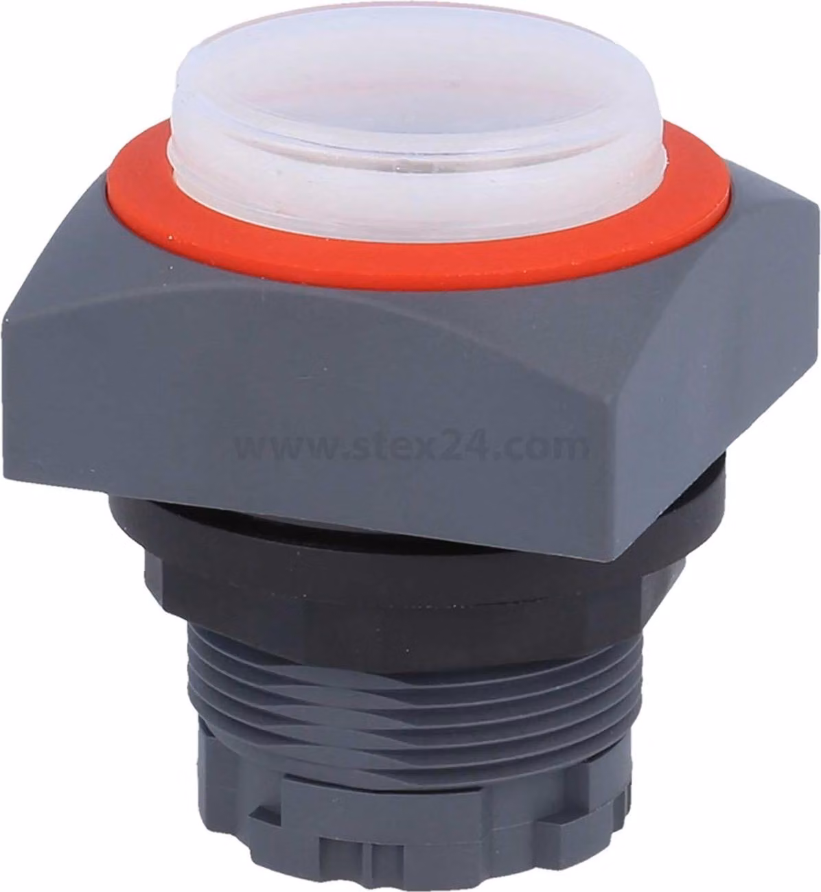 Georg Schlegel Pulsante a membrana illuminabile, quadrato, QUARTEX-R Corsa 6,0 mm - 1 pezzo