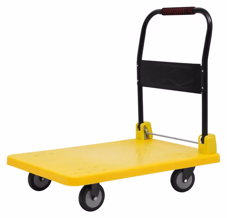 Carrello pieghevole con ruote girevoli a 360°
