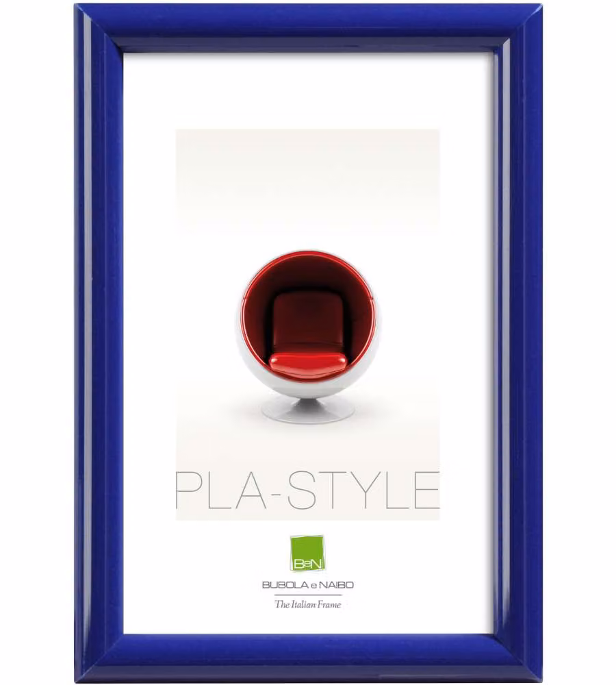 Cornice rettangolare in plastica Bubola & Naibo Blu L: 18 cm – 2