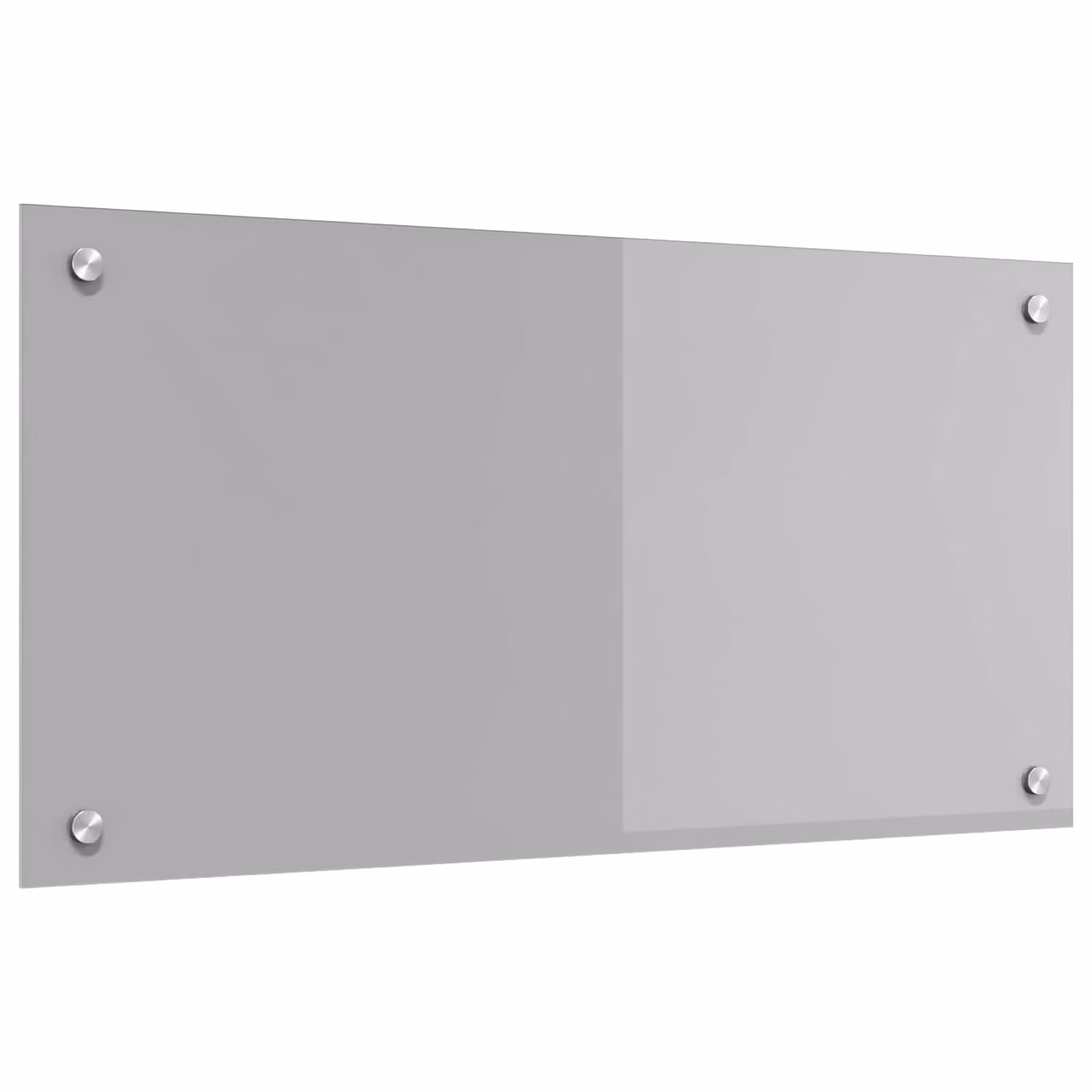 Schienale da cucina vidaXL in vetro temperato Grigio chiaro 80 x 40 cm