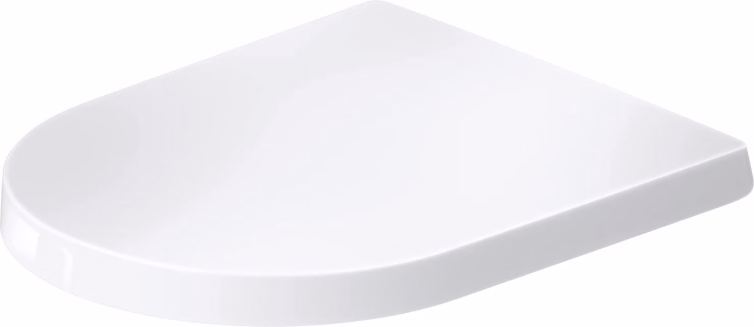 Siège de WC Balcoon Duravit, à recouvrement, charnière en acier inox, avec dispositif d'abaissement automatique, 0027690000, 0027690000