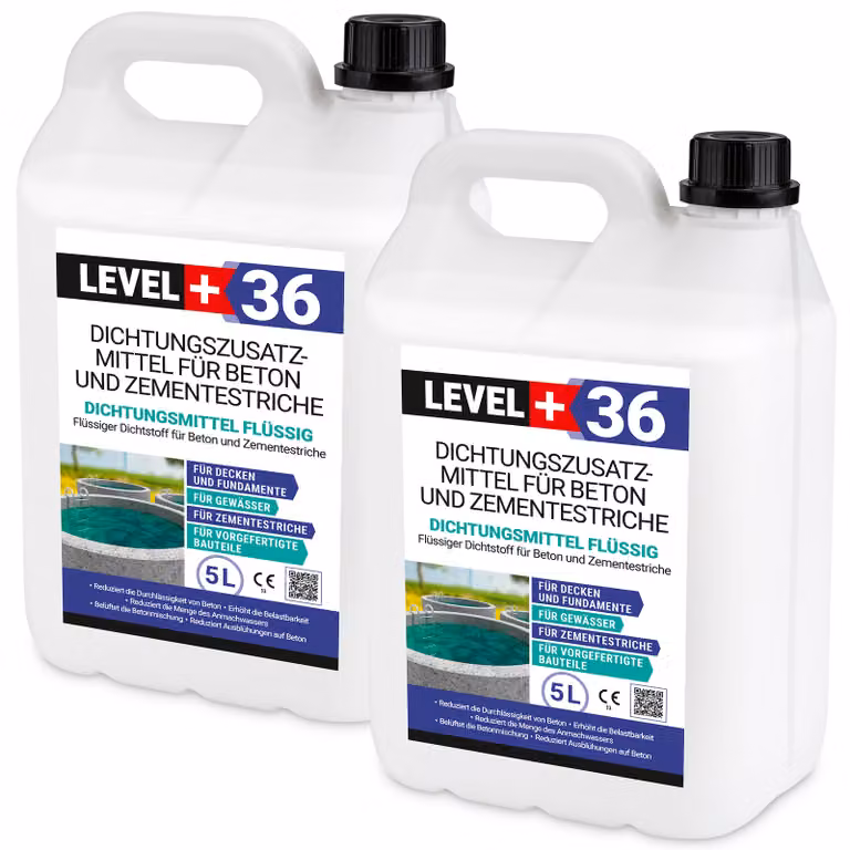 Plastificante impermeabilizzante per massetti e cazzuole 10L Livello+36