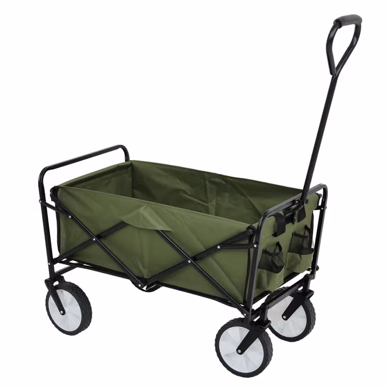 Akord Carrello Da Trasporto Pieghevole Tyrs Verde 88X50X59 Cm