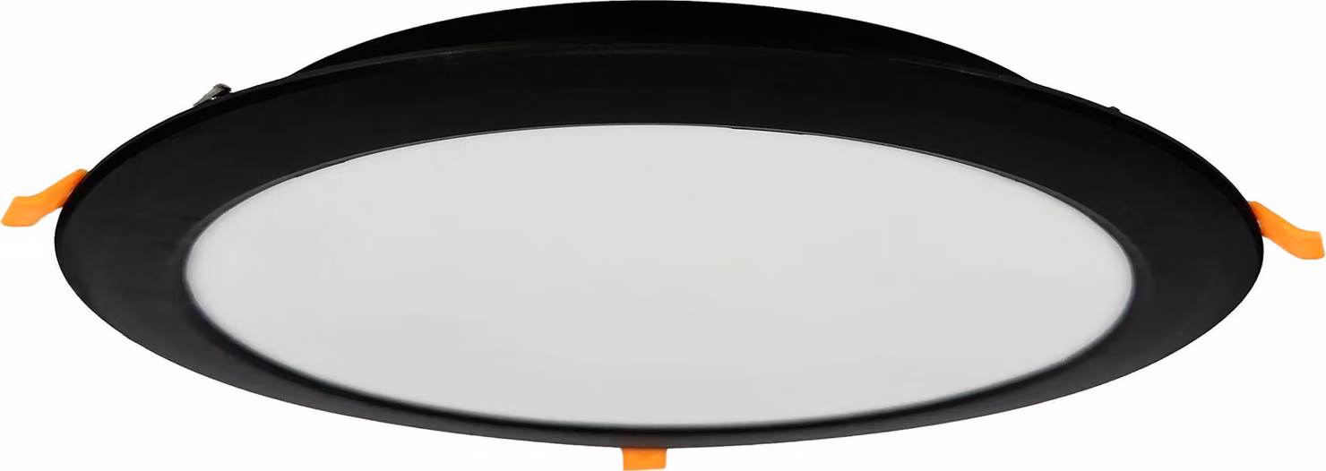 Lampada da incasso LED ALEXIS 30W 3000lm IP20 CCT rotonda nera | HOROZ