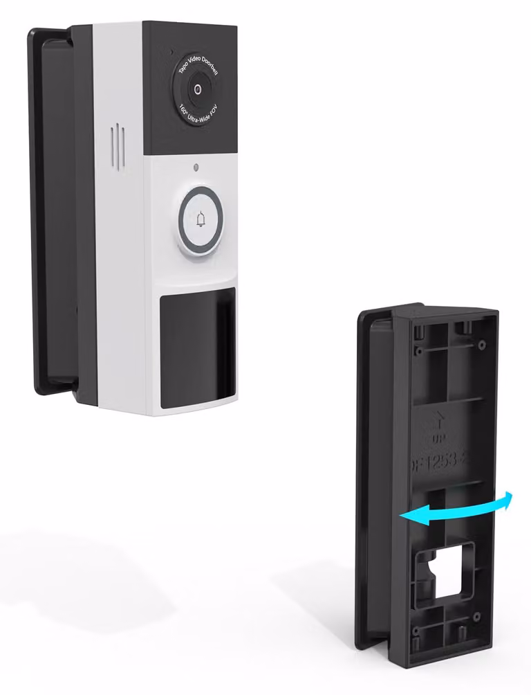 Supporto regolabile per videocitofono (angolo da 0 a 45 gradi), compatibile con i modelli D235/Tapo D210