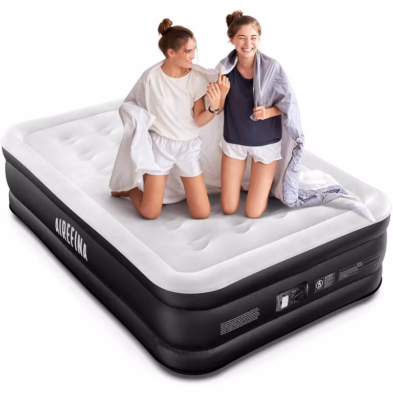 Materasso gonfiabile per 2 persone, autogonfiante con pompa integrata, dimensioni 190 x 137 x 46 cm