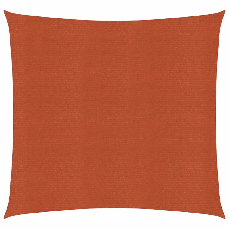 The Living Store tenda da sole 160 g/m² rosso terracotta 7x7 m HDPE