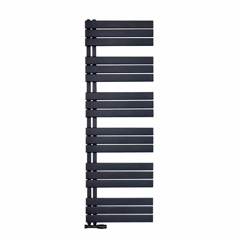 Radiatore per asciugamani/raffreddatore per bagno collegamento a pannello lato sinistro nero 1800x600