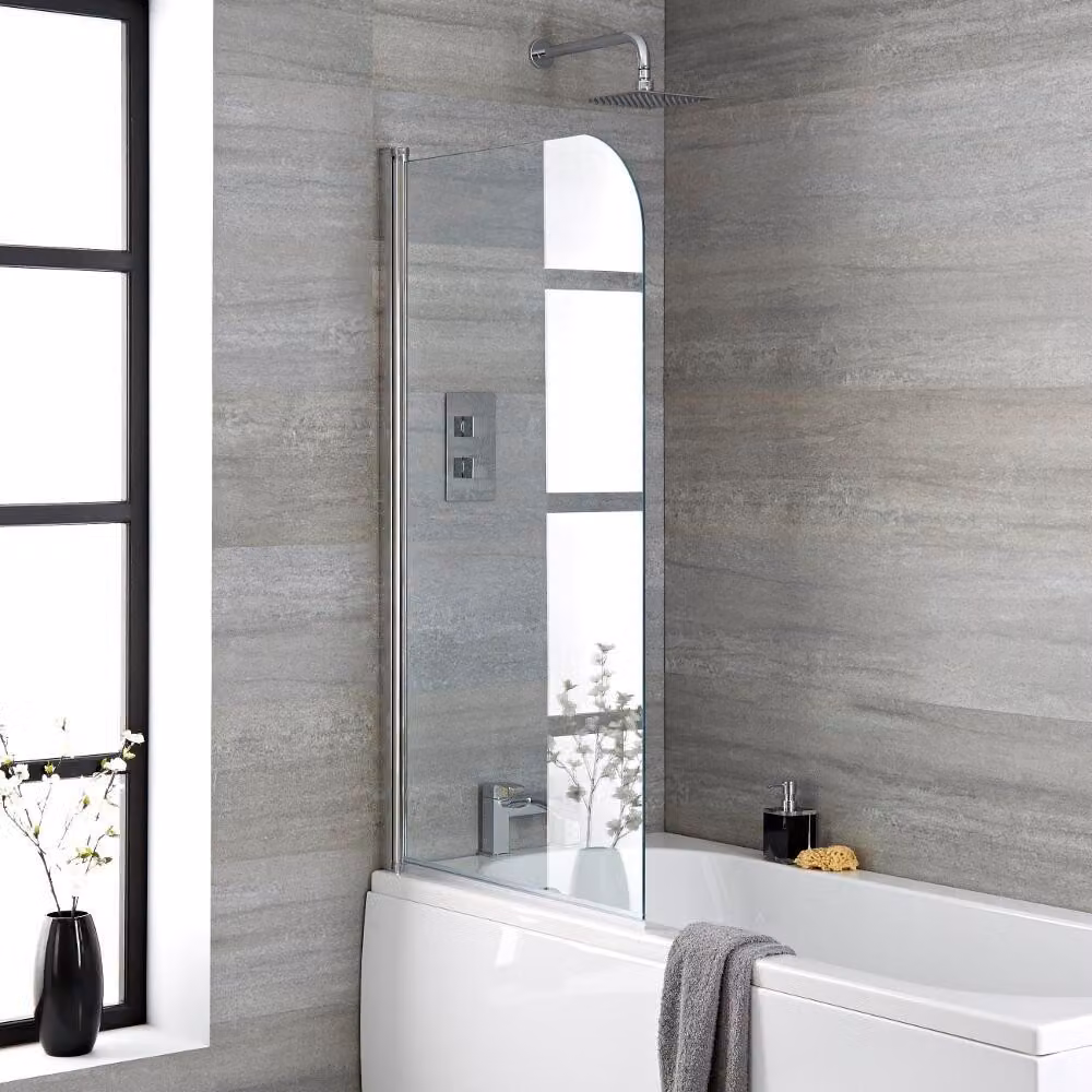 Parete Vasca da Bagno Quadrata 1400 x 800mm Quadrata Porta Doccia Box Doccia Anta Doccia Battente