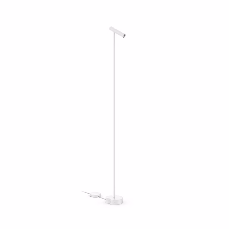 Wever & Ducré Lighting Lampada da terra Match 1.0, dimmerabile, Bianco / Opale, Soggiorno / Sala da pranzo, Alluminio, Moderno, Lampada da terra
