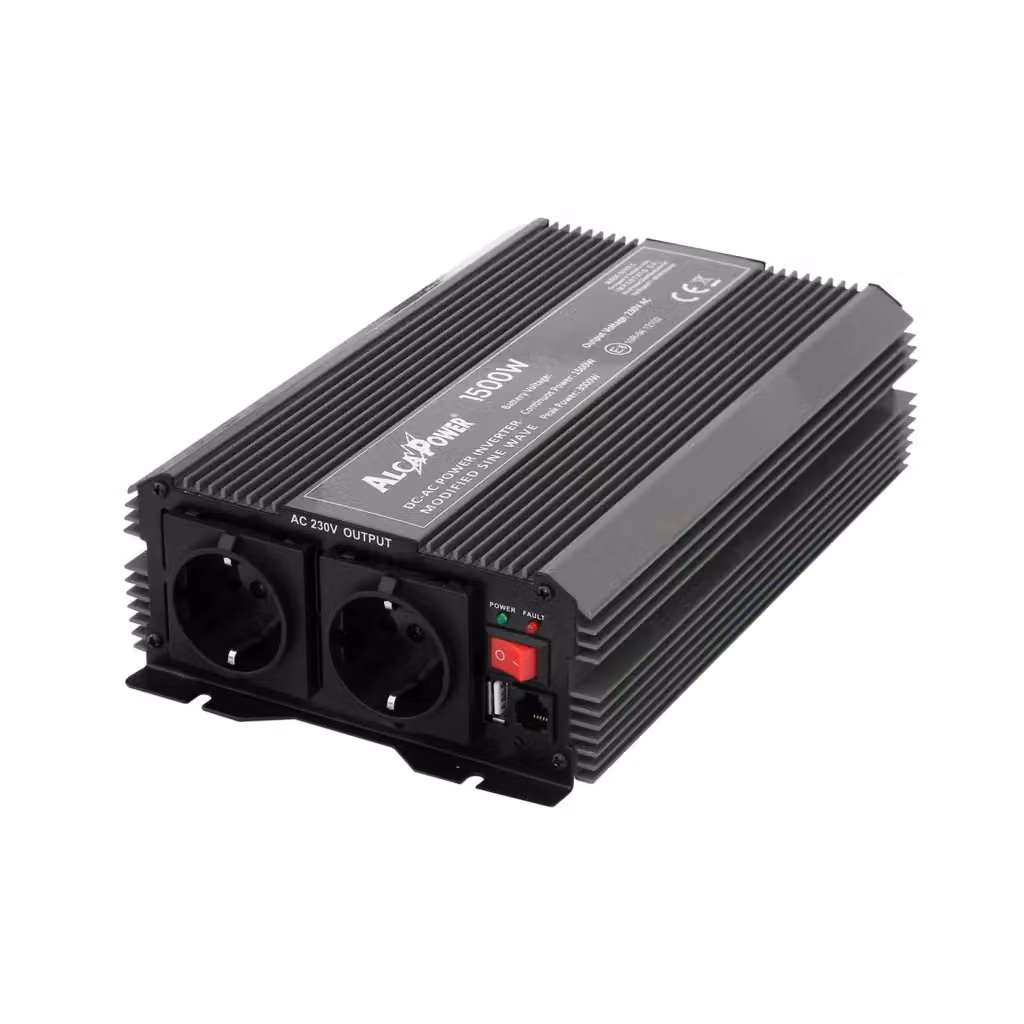 Inverter Alca Power SOFT START IRS1500-12 Nero, Input 12V DC Output 220V AC, 1500W – 2
