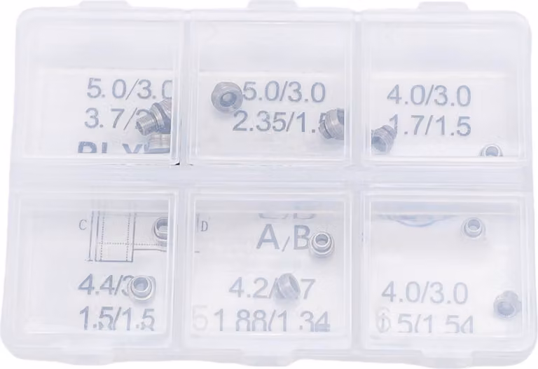 12pcs Orologio tubo in acciaio inox vite in tubo di ricambio per riparazione orologiaio
