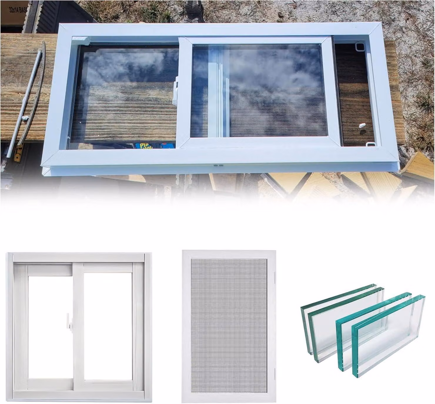 Porta scorrevole in alluminio regolabile, da 55,9 a 101,6 cm, ideale per bagni, cucine e garage, dimensioni 97 x 48 cm, facile da montare, design moderno e salvaspazio