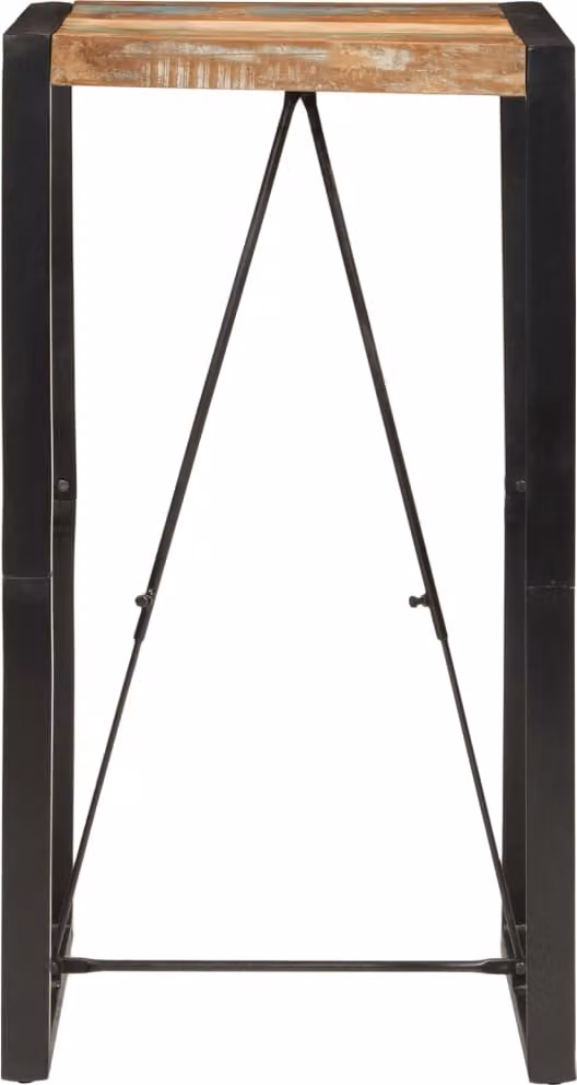 Tavolo da Bar 60x55x110 cm in Legno Massello di Recupero