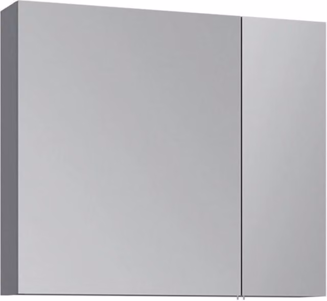 Mobile da bagno con specchio "Nuvola 80 v2" - 75 x 16 x 66 cm - Grigio