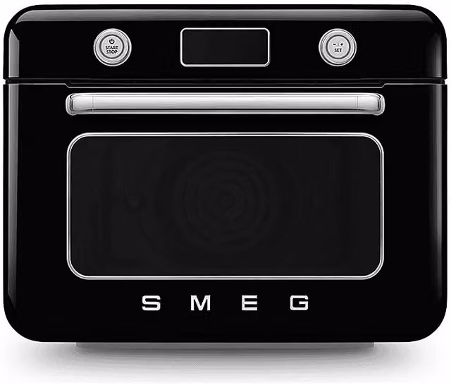 Fornetto elettrico Smeg 50 Style Galileo Multicooking Black con funzione vapore, 30 l, 1800 W