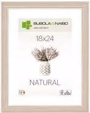 Cornice rettangolare in legno Bubola & Naibo colore panna L: 24 cm, H: 18 cm