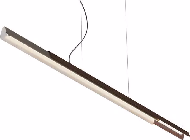 Lampada a sospensione LED KDLN Dala dimmabile in legno e metallo