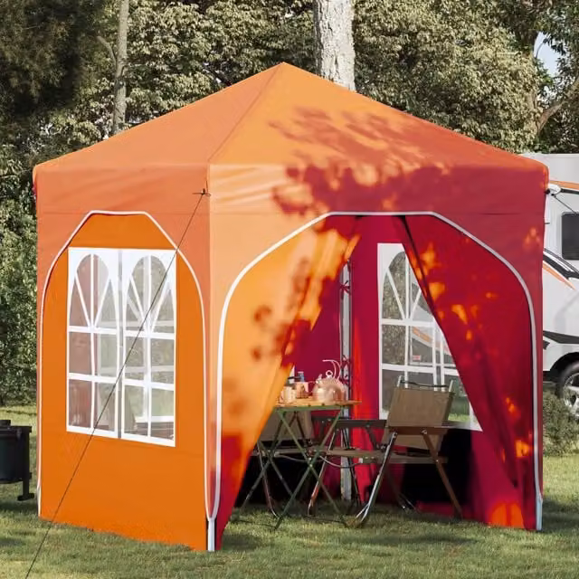 Tenda per feste a pop-up-Gazebo 192 x 192 x 245 cm Arancione 805196