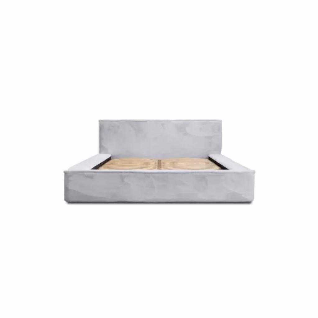 Letto contenitore ORLANE Meublorama Bianco L: 160 cm, P: 200 cm, H: 86 cm con rete sollevabile e design moderno – 2