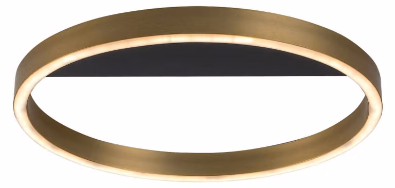 Rabalux 71309 Lampada da soffitto Thric LED 20 in metallo e silicone, nero/oro