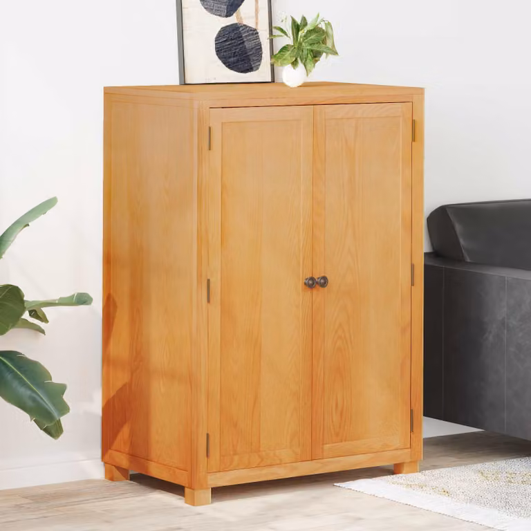 vidaXL Guardaroba Moderno in Legno di Quercia e Pino Marrone L: 80 cm, P: 50 cm, H: 115 cm