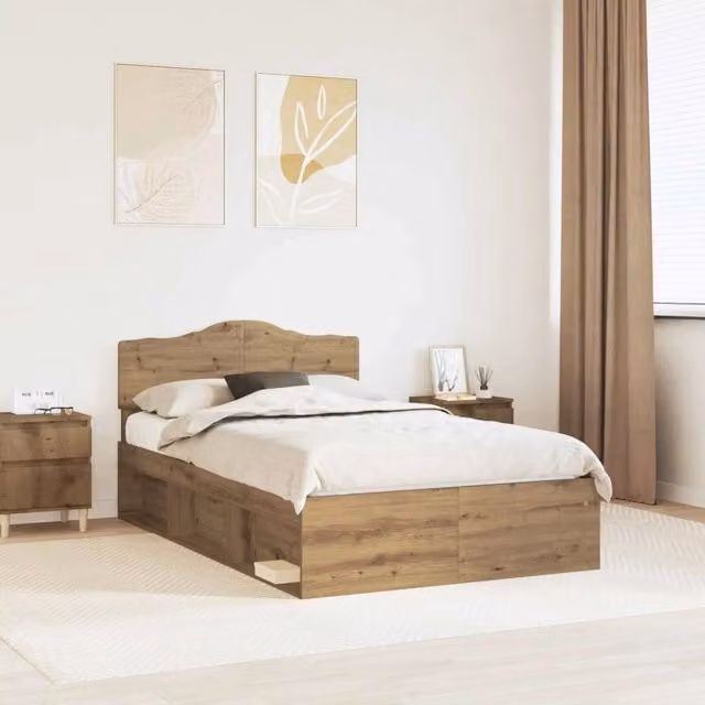 Struttura del letto-Giroletto Rovere Artigianale 120 x 190 cm 285119