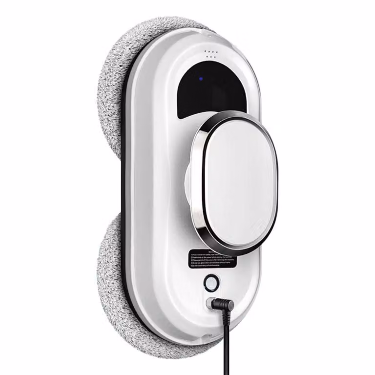 Robot pulitore per finestre AIORBER, alimentazione elettrica, potenza di aspirazione 2,8 kPa, per la pulizia di vetri, piastrelle e finestre, silenzioso (60 dB), dimensioni 295 x 145 x 120 mm