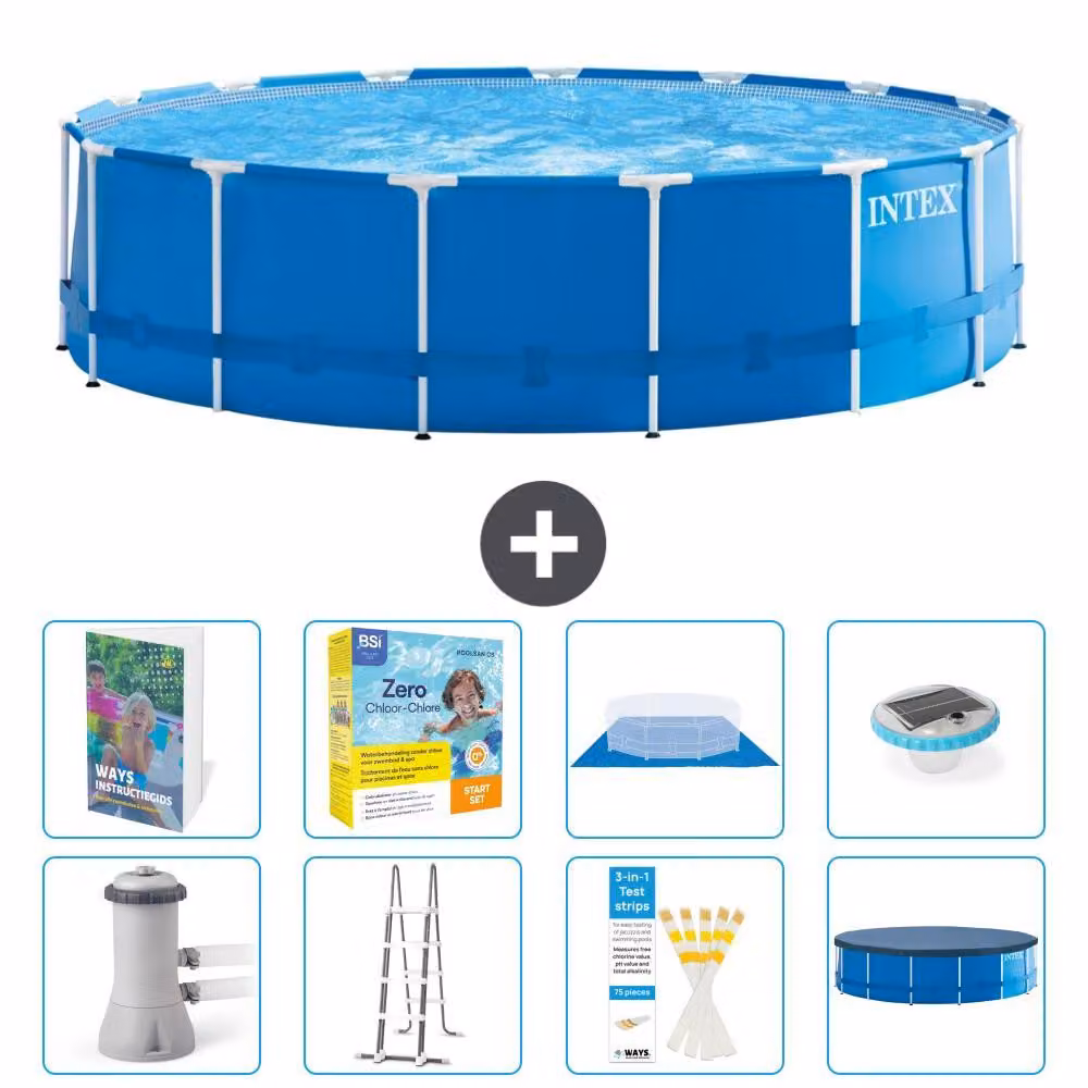 Piscina fuori terra autoportante - 457x122 cm - 7 pezzi - Modello S526