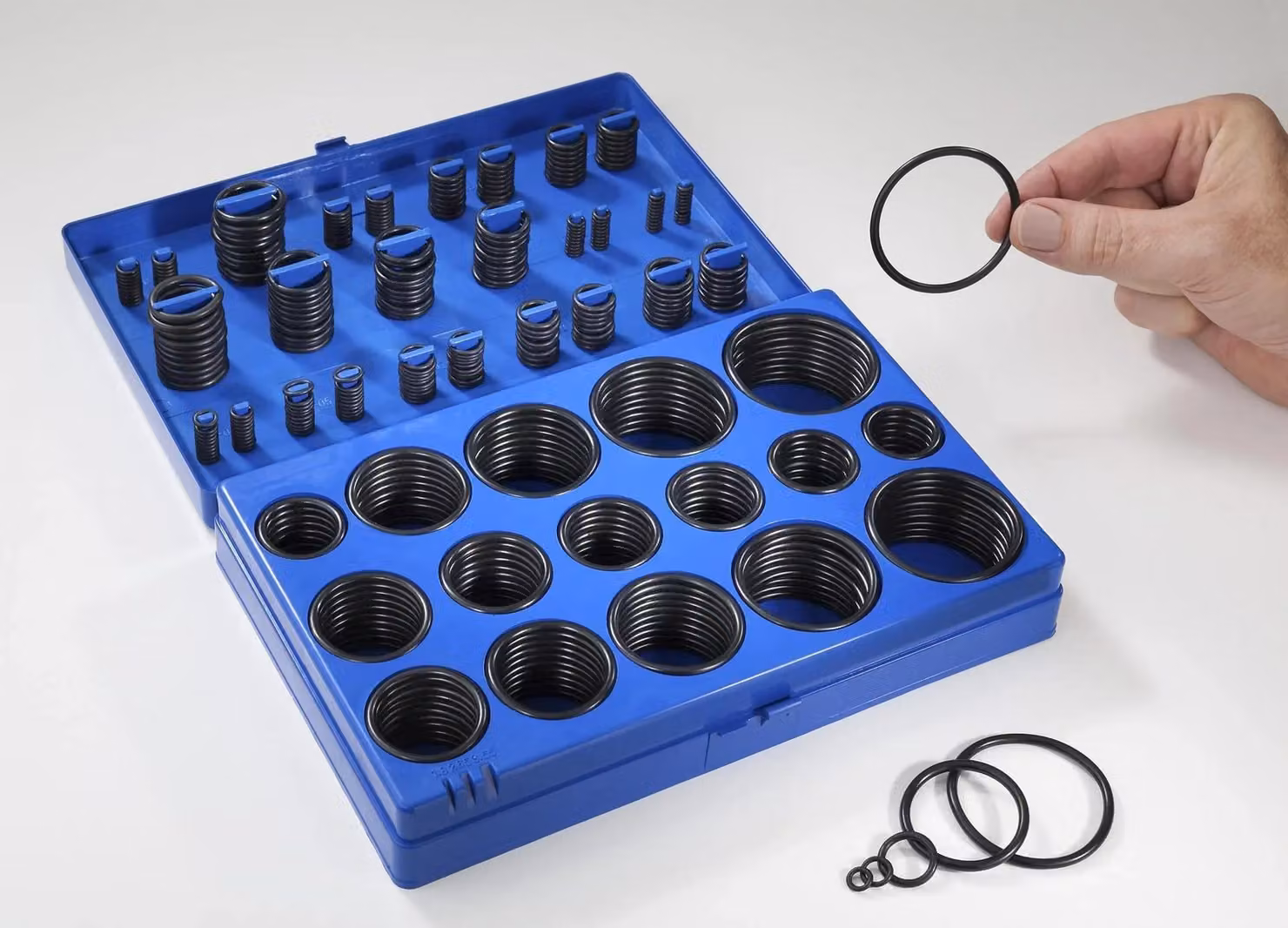 Assortimento di O-ring 420 Pezzi in Scatola di Plastica - Guarnizioni in Gomma Nitrilica (NBR) da 3mm a 50mm per Uso Domestico e Industriale