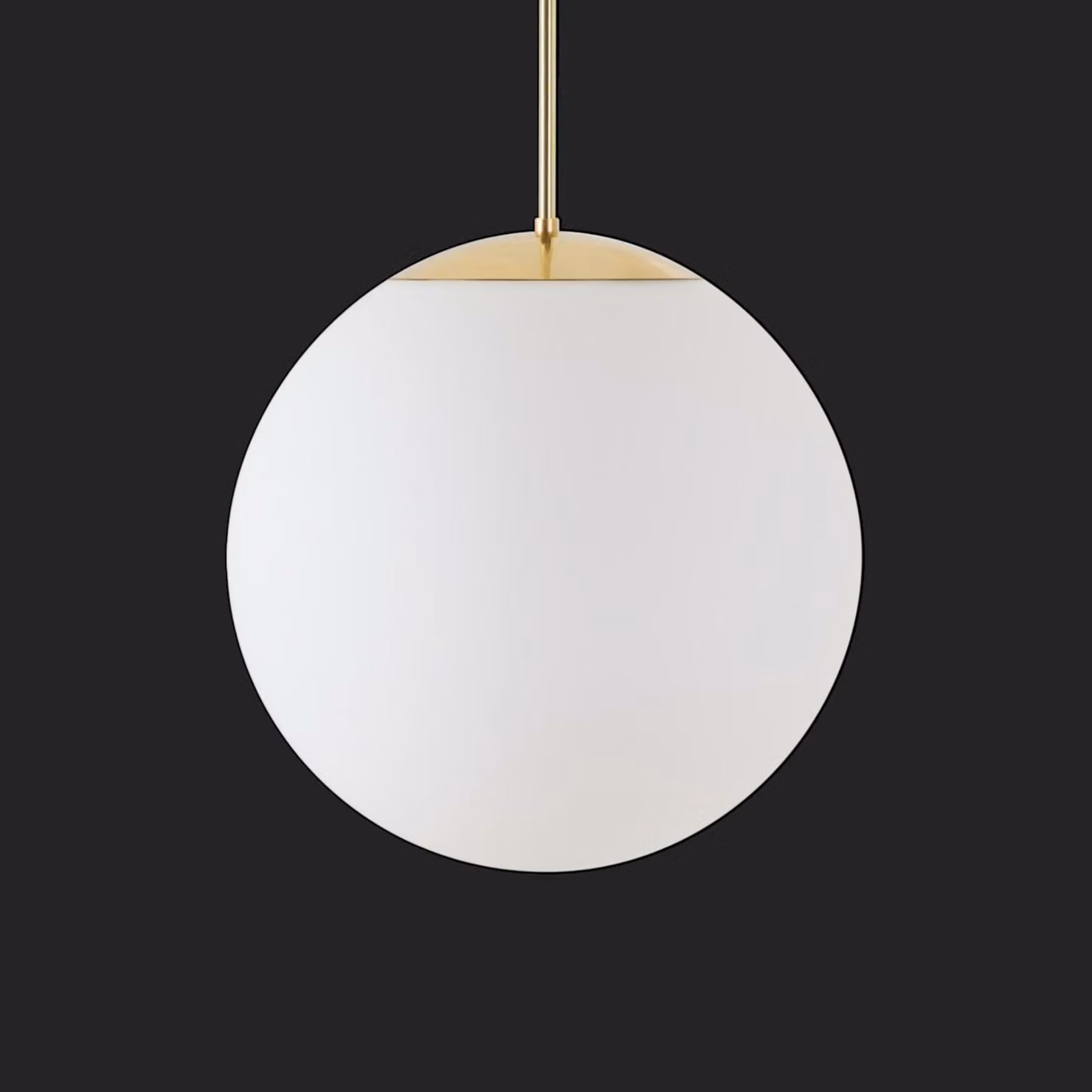 OSMONT ISI72175 ISIS P3 PM-M HP Apparecchio a sospensione in plastica ottone lucido / bianco IP40 3000 K 52W LED combinazione di emergenza 3 h