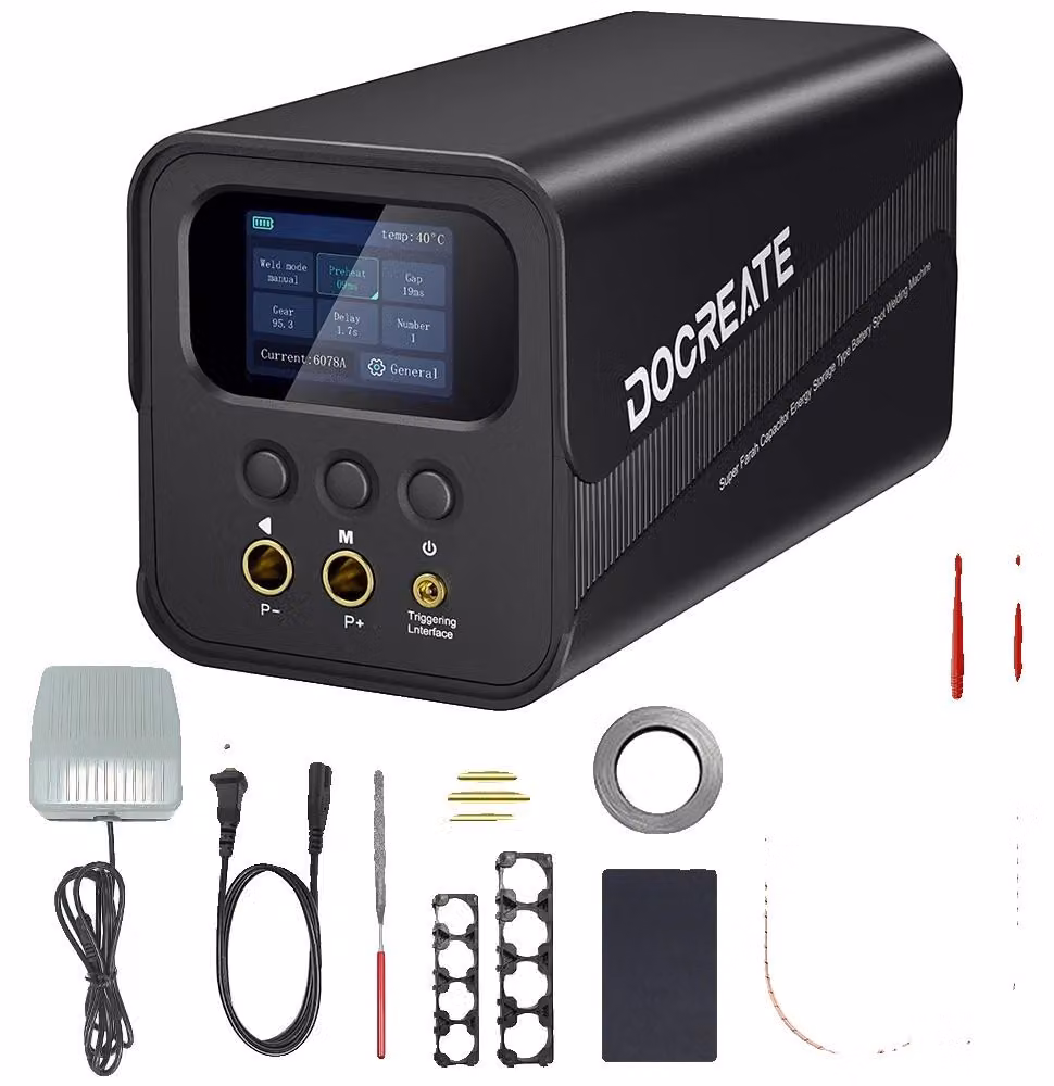 Saldatrice a punti per batterie, display LCD intelligente, elevata potenza, spina di tipo EU