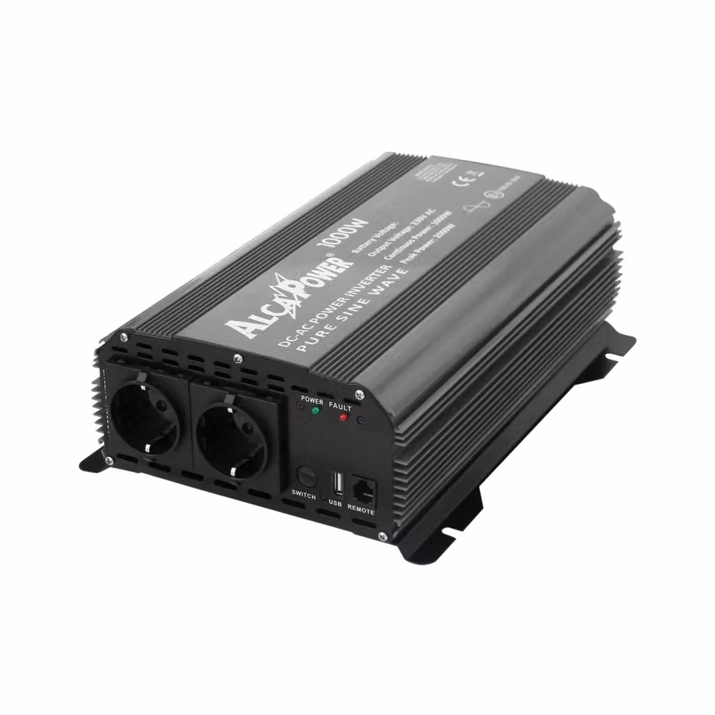 Inverter Alca Power IRP1000-24 a onda sinusoidale pura 1000W, Input 24V DC, Output 220V AC, Nero – 2
