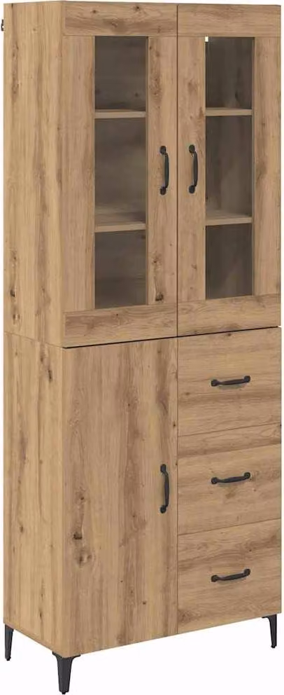 Credenza con cassetto Rovere artigianale 69,5 x 34 x 180 cm