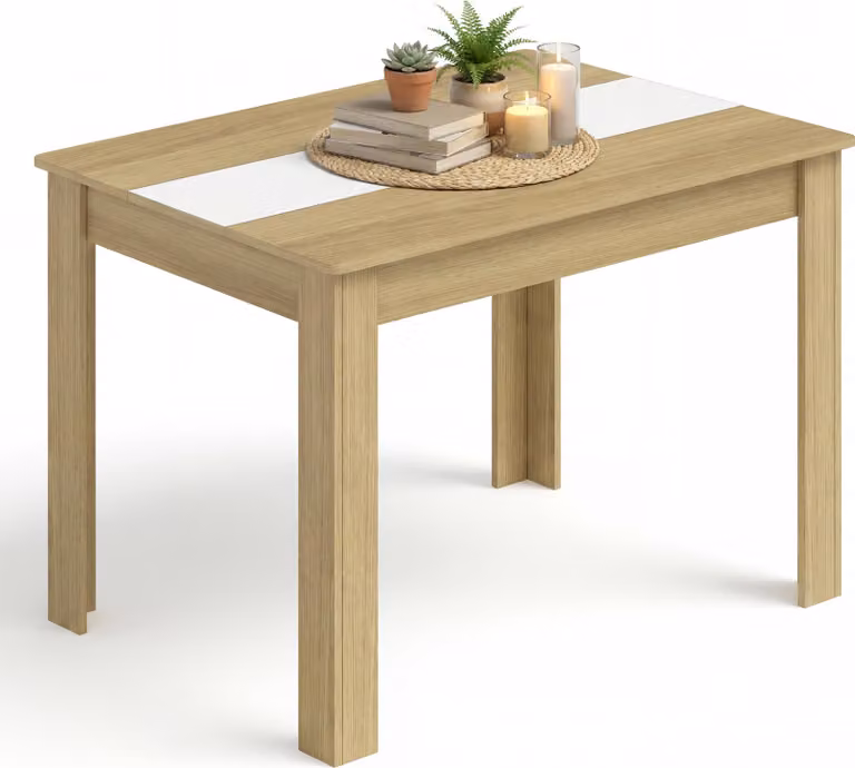Tavolo da pranzo VCM, tavolo da cucina a base di legno H. 75 x W. 115 x D. 80 cm, tavolo da pranzo compatto per cucina e zona pranzo, tavolo Disalo