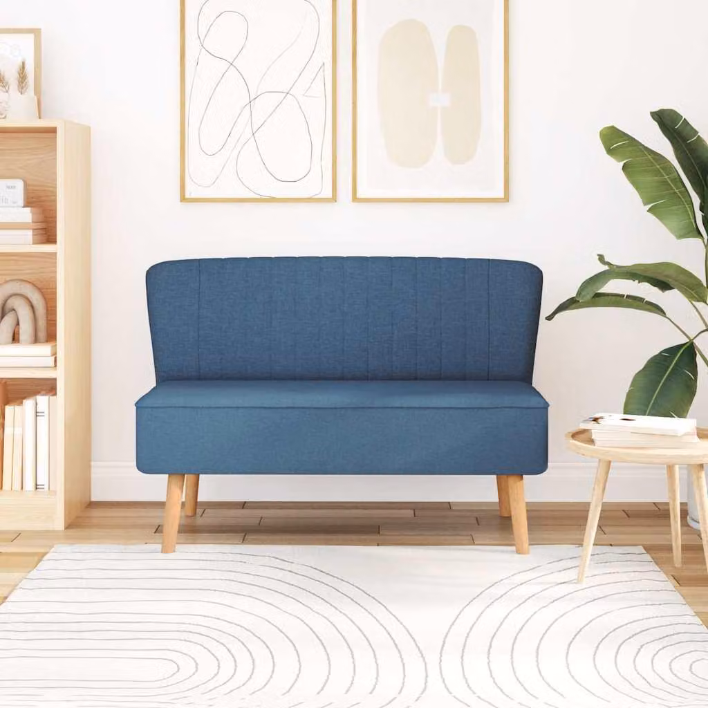 Maison Exclusive - Divano in Tessuto 117x55,5x77 cm Blu