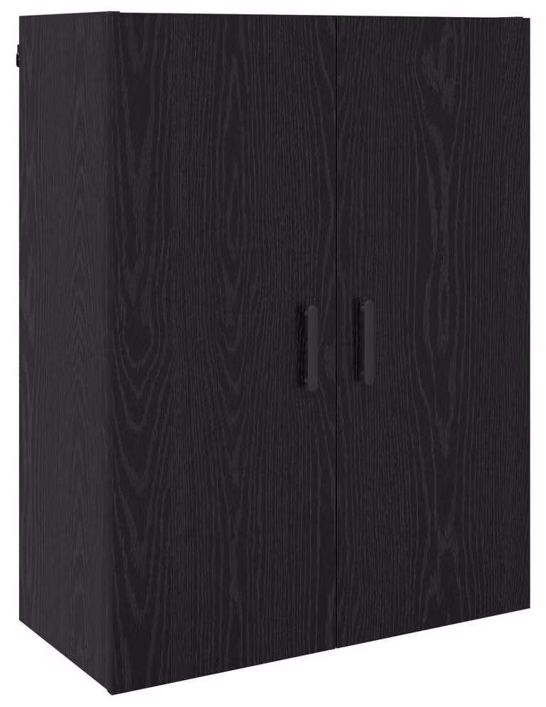Armadietto a muro Rovere Nero 69,5 x 34 x 90 cm