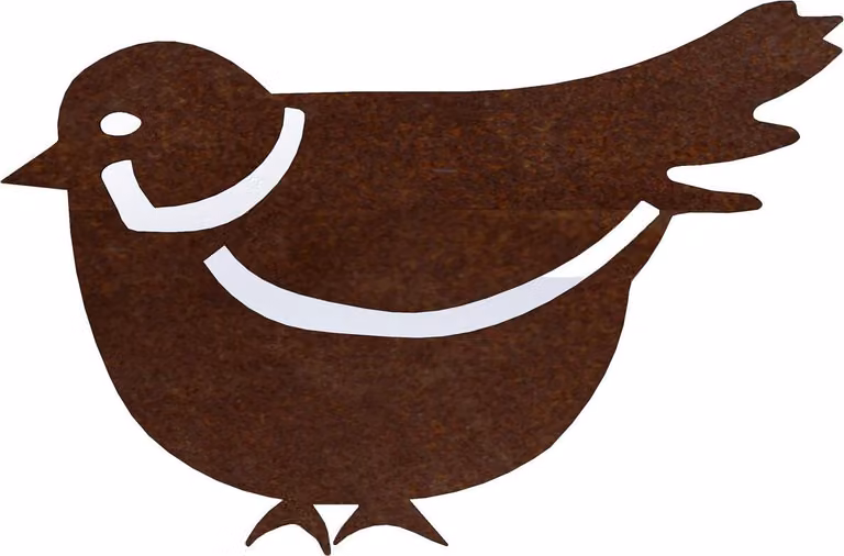 CORGARDEN Decorazione da giardino passero 1, 15 x 10 cm, corten CORGARDEN 1057