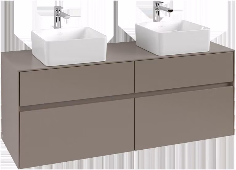 Villeroy & Boch Collaro Meuble sous-lavabo, pour 2 lavabos, 1400x548x500mm, C04800AH, C04800AH