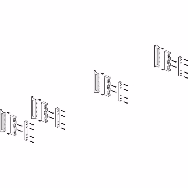 Modulo barra collettrice ABN profondo 5FB/2RE 60 mm per CU 12x5 - 30x10 mm, a 3 poli, EBM 32 mm MTS52603