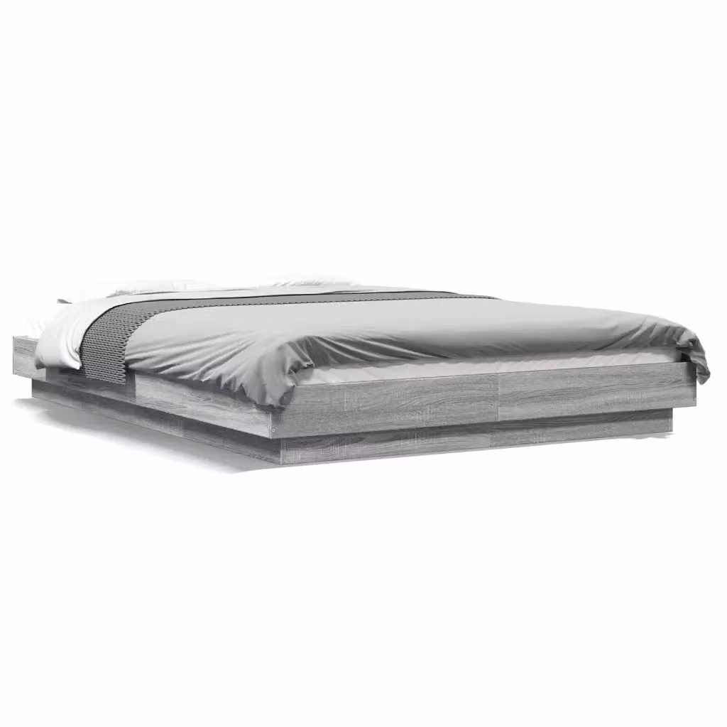 Giroletto vidaXL in legno multistrato grigio Sonoma, L/P/H: 140 x 190 x 23 cm – 2