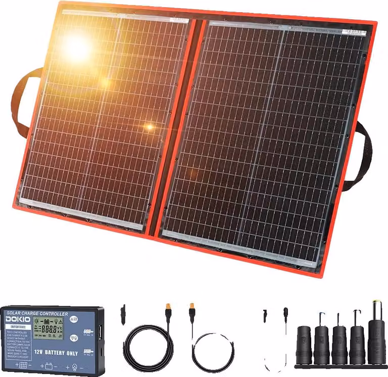 Pannello solare, design portatile, ricarica versatile, 97 W