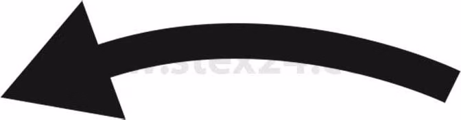 Georg Schlegel Targhetta identificativa Simbolo grafico Movimento rotatorio a sinistra bianco - 1 pezzo