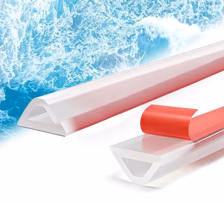 Profilo per doccia in silicone, 400 cm, barriera impermeabile per il bagno