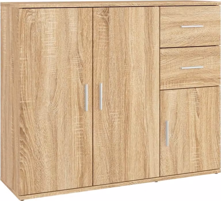Credenza Rovere Sonoma 91x29,5x75 cm Legno ingegnerizzato