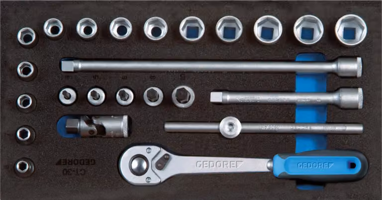 Modulo utensili CT1/3 Set di chiavi a bussola da 3/8" Gedore | 4010886895313