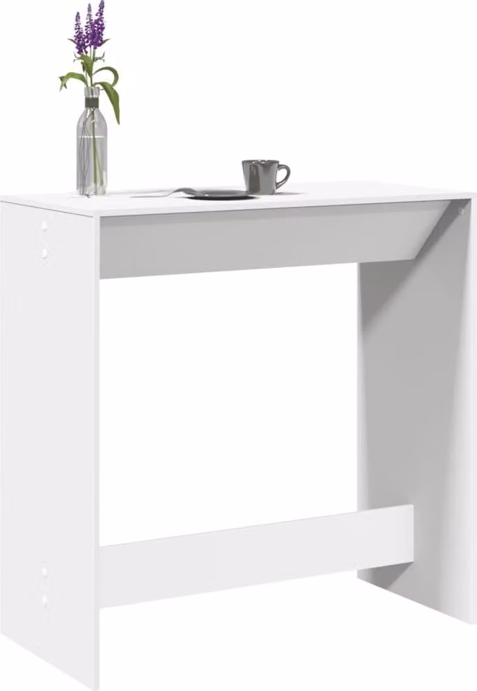 Maison Exclusive - Tavolo da bar bianco 102x50x103,5 cm Materiale ligneo