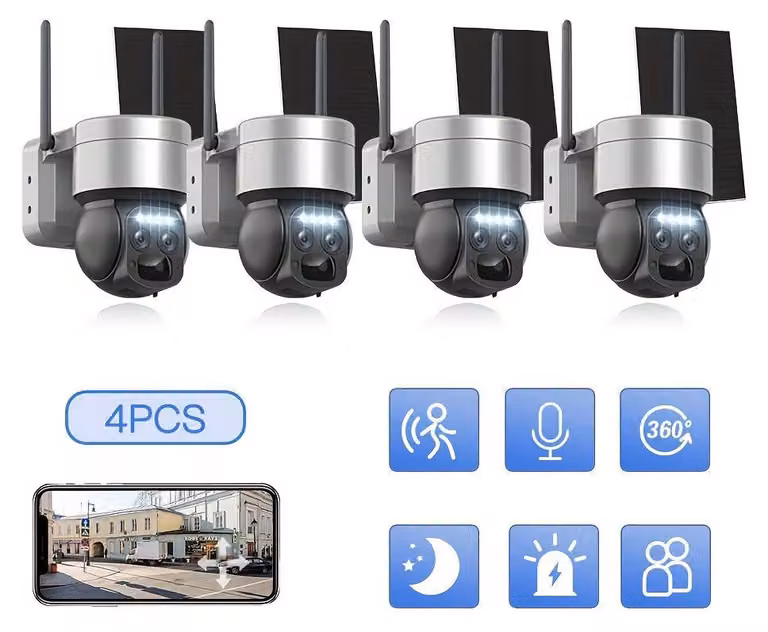 Telecamera di sicurezza – Telecamera di sorveglianza – Telecamera esterna – Telecamera wireless – Risoluzione HD da 3MP